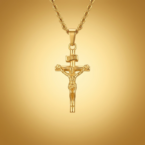 INRI Krisztus arany medál